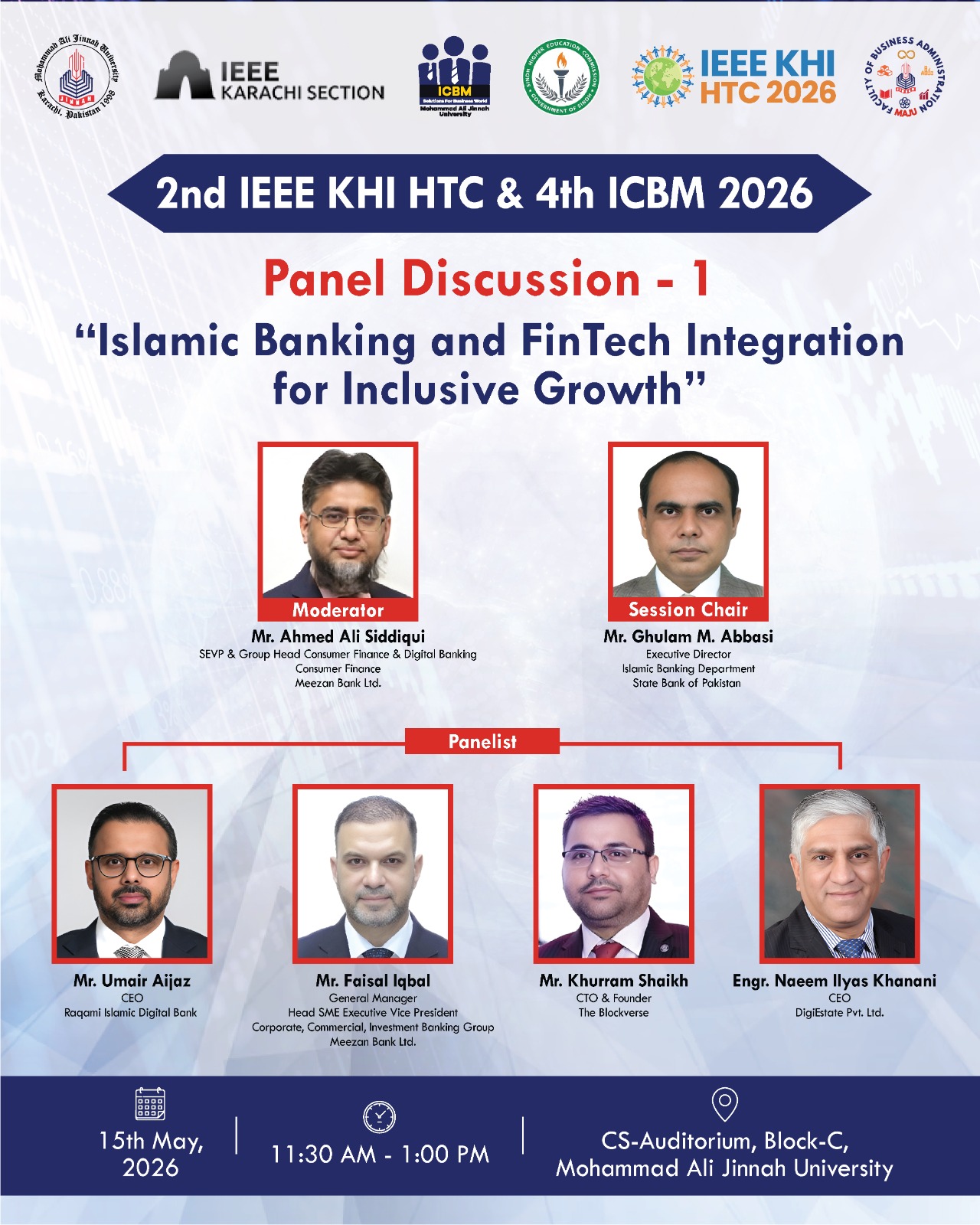 Panel Discussion 1 – Islamic Banking and FinTech Integration for Inclusive Growth