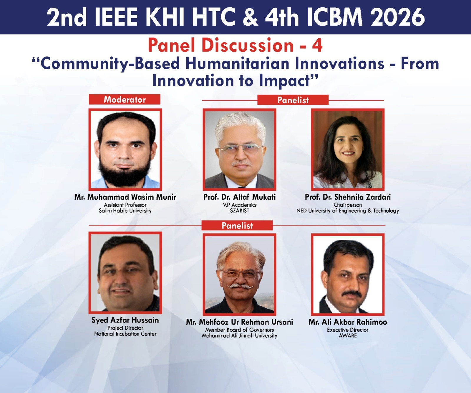 Panel Discussion 4 – Community-Based Humanitarian Innovations