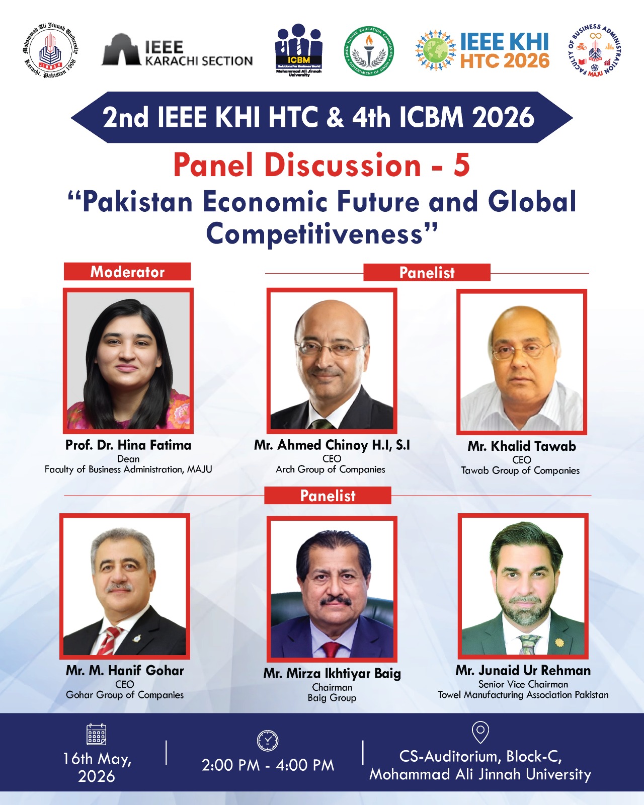 Panel Discussion 5 – Pakistan Economic Future and Global Competitiveness